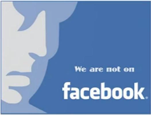 We are not on facebook!